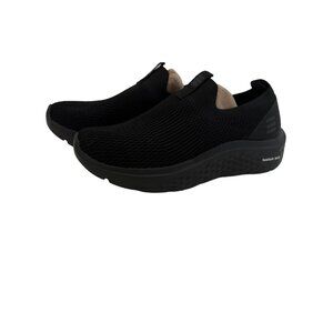 HUHV Healium Tech Stretch Knit Mens 5.5 Womens 8.5 Black Arch Step In NEW
